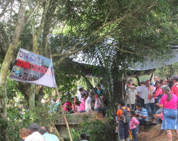 Protests against British based Oil Company in Colombian Amazon