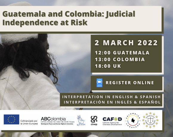 Event: Judicial Independence at Risk in Guatemala and Colombia.