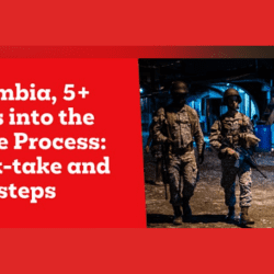 Online Event: Colombia, 5+ years into the Peace Process: stock-take and next steps. REGISTER NOW