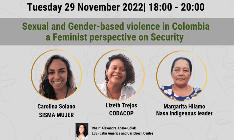 Event: Sexual and Gender-based Violence in Colombia a Feminist Perspective on Security