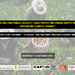 EVENT: Do multinationals respect laws protecting human rights and preventing climate change?