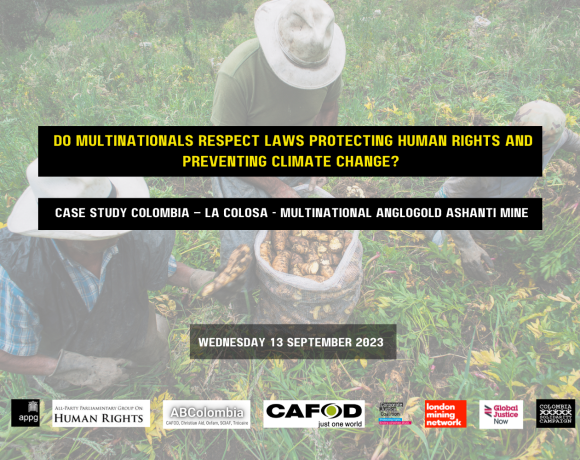 EVENT: Do multinationals respect laws protecting human rights and preventing climate change?
