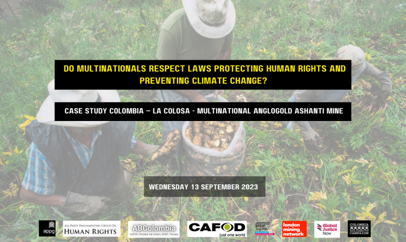 EVENT: Do multinationals respect laws protecting human rights and preventing climate change?