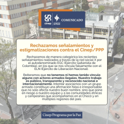 ABColombia expresses profound concern over threats against CINEP