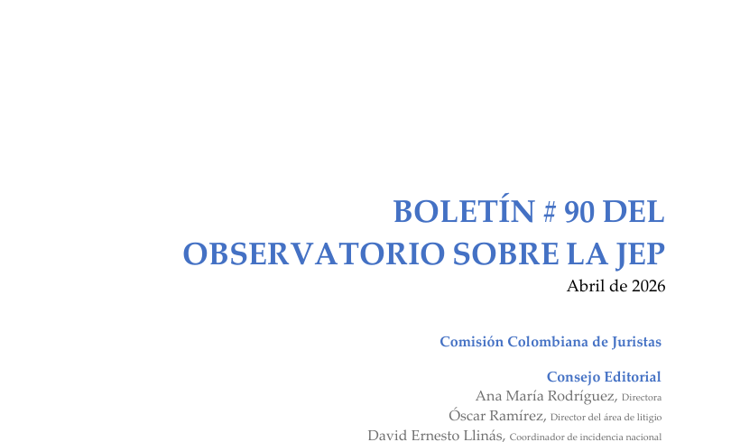 Macro Caso Case 03 – Critical moment for the transitional justice process in Colombia Macro Caso Case 03 – Critical moment for the transitional justice process in Colombia