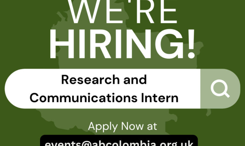 Vacancy – Research and Communications Internship Vacancy – Research and Communications Internship